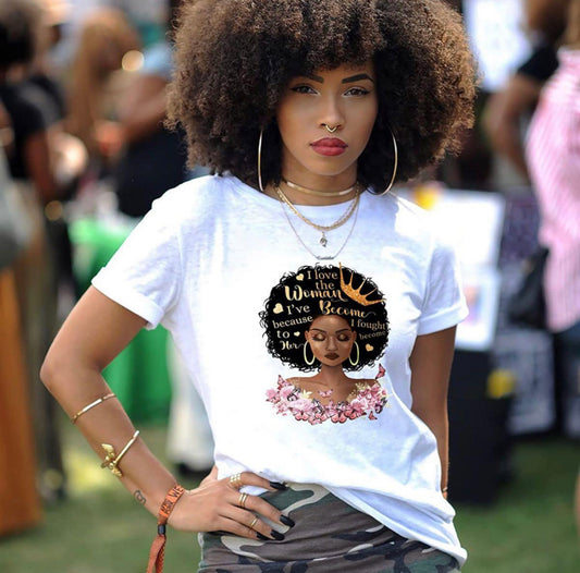 Brown Girl Afro Crown T-Shirt